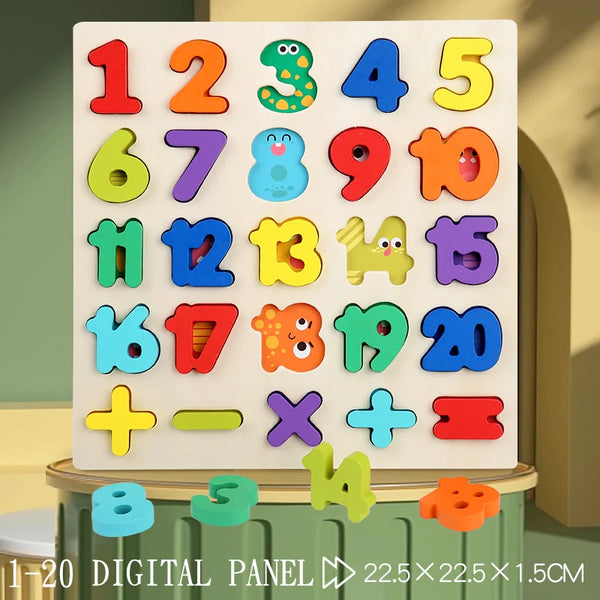 Load image into Gallery viewer, Montessori Wooden Puzzle for Children - Alphabetic
