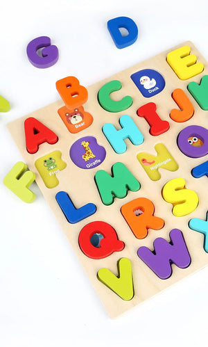 Montessori Wooden Puzzle for Children - Alphabetic