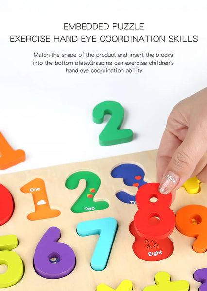 Load image into Gallery viewer, Montessori Wooden Puzzle for Children - Alphabetic
