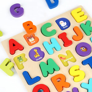 Montessori Wooden Puzzle for Children - Alphabetic