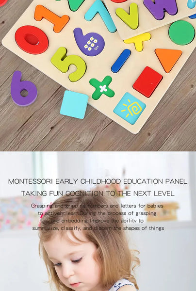 Load image into Gallery viewer, Montessori Wooden Puzzle for Children - Alphabetic
