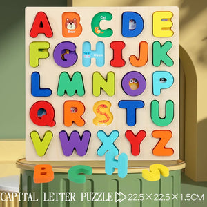 Montessori Wooden Puzzle for Children - Alphabetic