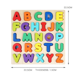 Montessori Wooden Puzzle for Children - Alphabetic