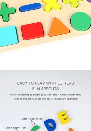 Montessori Wooden Puzzle for Children - Alphabetic