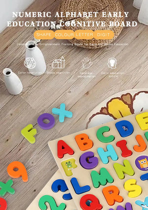 Montessori Wooden Puzzle for Children - Alphabetic
