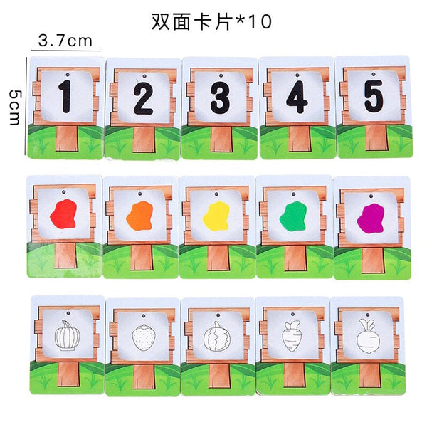 Load image into Gallery viewer, Wooden Veggie Farm Sorting Set CNF7
