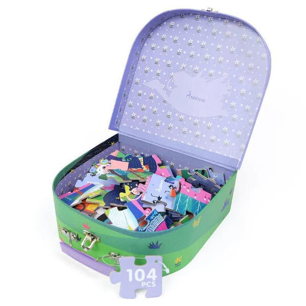 Load image into Gallery viewer, Mideer Children's Portable Box Puzzle Princess 104pcs - HN Bazar 
