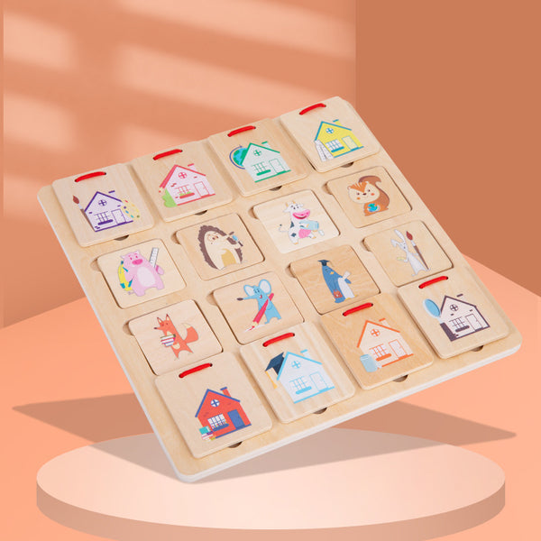 Load image into Gallery viewer, Animals Find a House Matching Puzzle - CNF7
