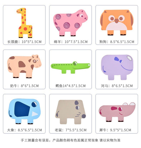 Load image into Gallery viewer, Animal Stacking Blocks - CNF C
