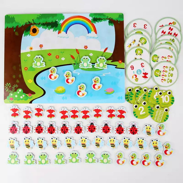 Load image into Gallery viewer, Beetle Bee Animal Magnetic Puzzle Board CNF6
