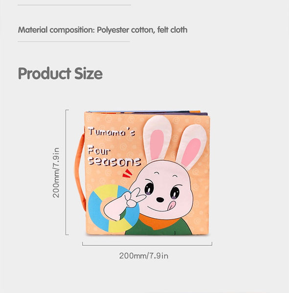 Load image into Gallery viewer, Cloth Book 3D Washable Cloth Book For Kids
