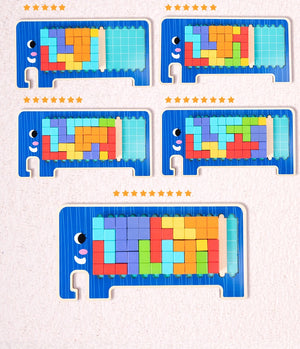 5-in-1 Elephant Tetris Game - CNF7