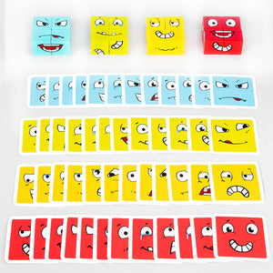 Montessori Wooden Fun Face Changing Cube  CNF7