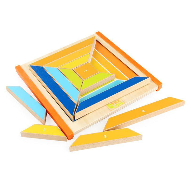 تحميل الصورة في عارض الصور ، 3D Wooden Puzzle - Square  CNF1 - HN Bazar 
