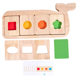 2022 Education Color Cognition Whale Geometry Separation Board CNF8