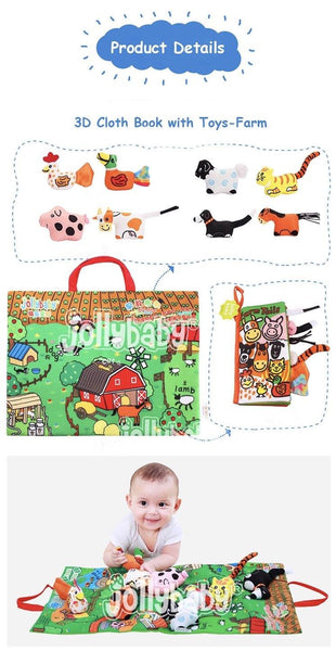 Load image into Gallery viewer, Play Mat with Cloth Book CNF2 - HN Bazar 
