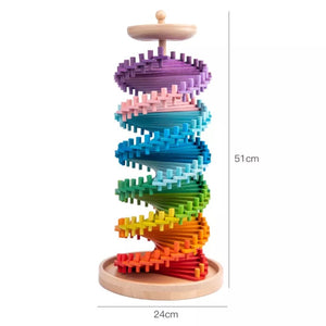 253x Wooden Building Blocks Educational Early Handmade Craft CNF1