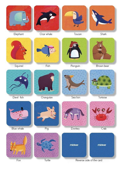 Load image into Gallery viewer, Mideer Memory Matching Card-wild Animals - HN Bazar 
