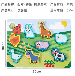 2 in 1 Wooden Matching Puzzle - CNF7