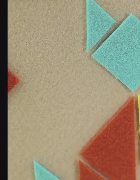 Load and play video in Gallery viewer, Mideer Geometric Felt Painting Collage
