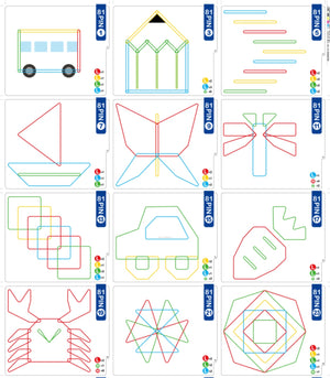 Kumon Rubber Band Pattern Board