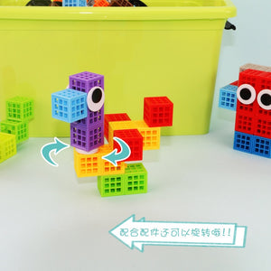 Plastic Building Blocks, Square Shaped Combination- AE
