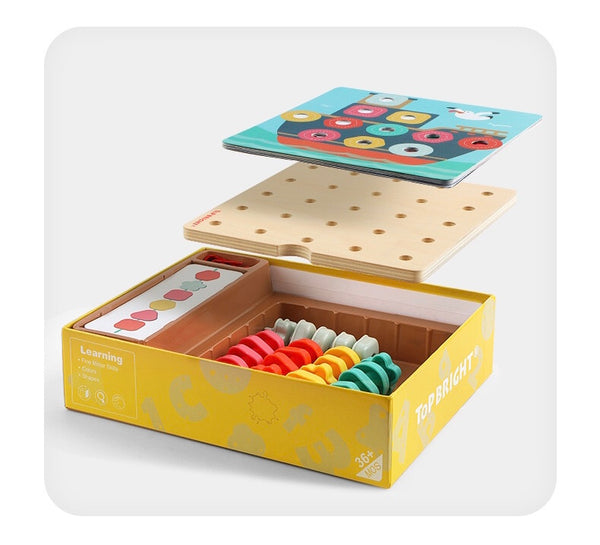 Load image into Gallery viewer, Rainbow Stacking Sequencing Box CNF D
