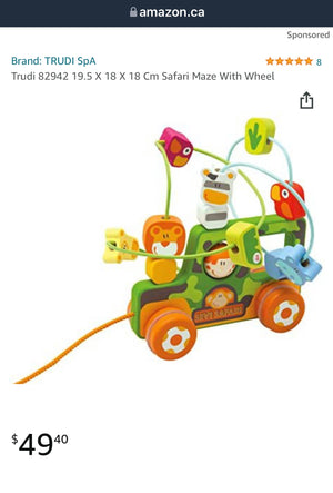 Designed in Italy -Sevi Safari Maze With Wheel