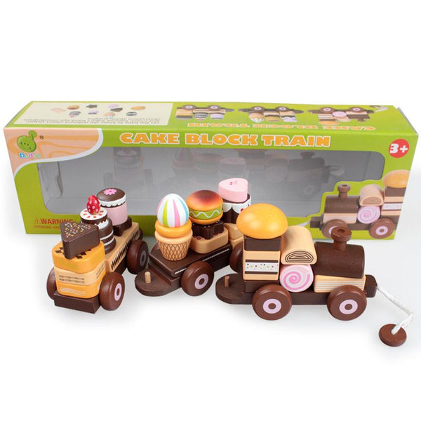Load image into Gallery viewer, Brown Three Section Train CNF1
