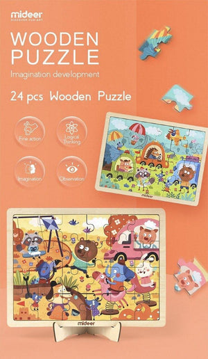 Mideer Wooden 24p Puzzle - HN Bazar 