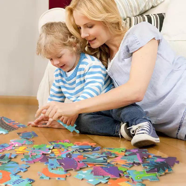Load image into Gallery viewer, Mideer Children's Portable Box Puzzle- Dinosaur 104pcs - HN Bazar 
