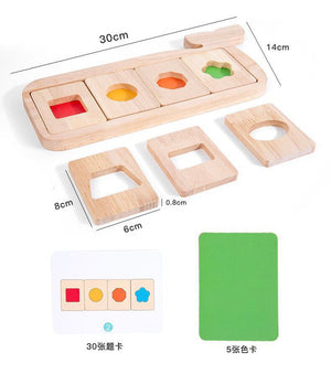 2022 Education Color Cognition Whale Geometry Separation Board CNF8