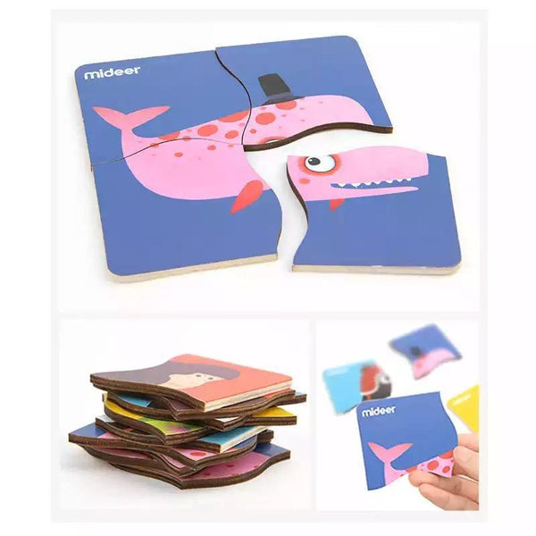 تحميل الصورة في عارض الصور ، Mideer Four-piece Wooden Puzzle - HN Bazar 
