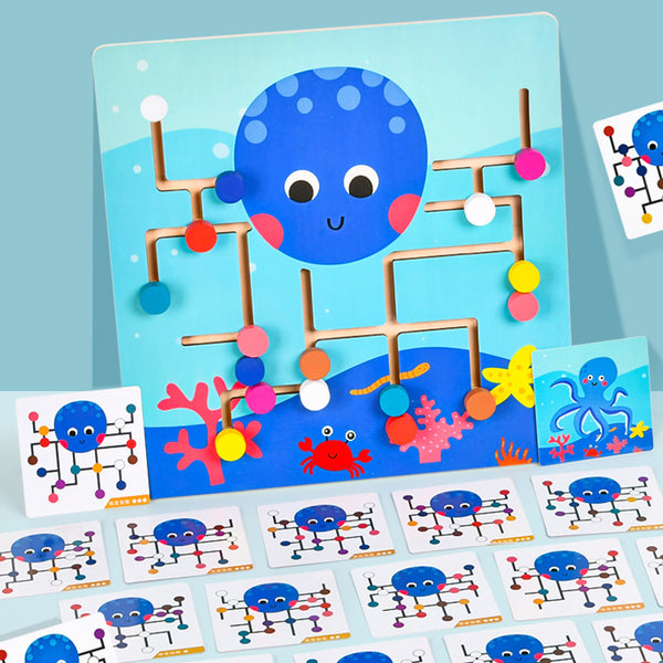 Load image into Gallery viewer, Octopus Maze Matching Cards -CNF8
