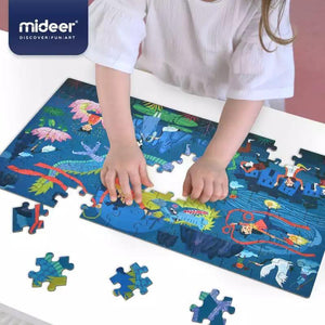 Mideer 72 Pieces Of Fairy Tale Jigsaw Puzzle-Nezha Naohai - HN Bazar 