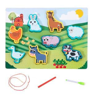 2 in 1 Wooden Matching Puzzle - CNF7