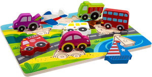 Tooky Toy Traffic Chunky Puzzle