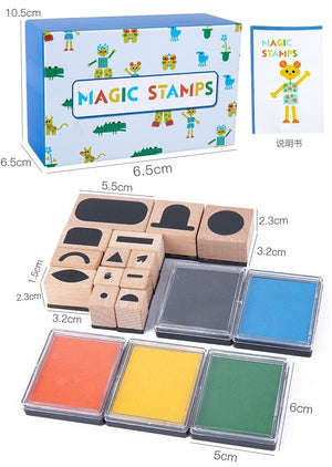 Wooden Variety Magic DIY Stamp - CNF7