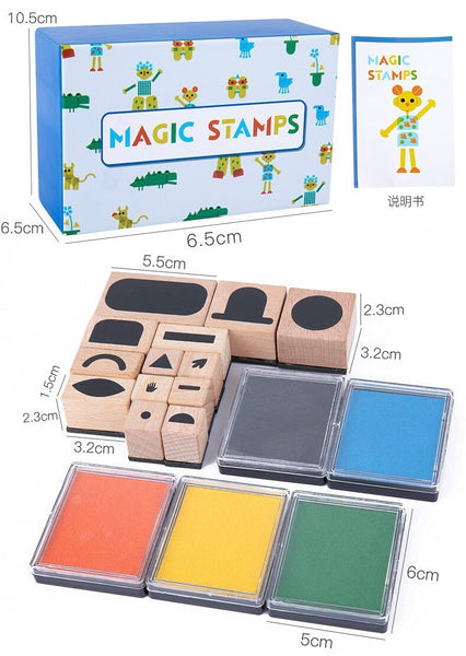 Load image into Gallery viewer, Wooden Variety Magic DIY Stamp - CNF7
