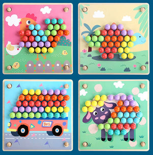 Clip Beads Toys + Color Sorting Toys CNF5