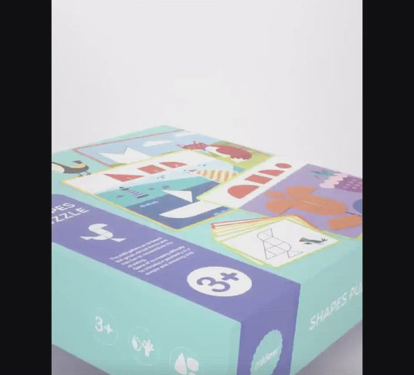 Load and play video in Gallery viewer, Mideer Geometric Thinking Puzzle
