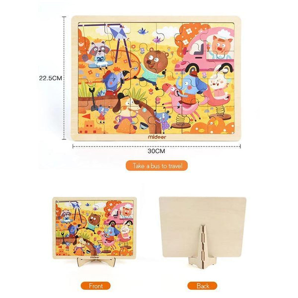 تحميل الصورة في عارض الصور ، Mideer Wooden 24p Puzzle - HN Bazar 
