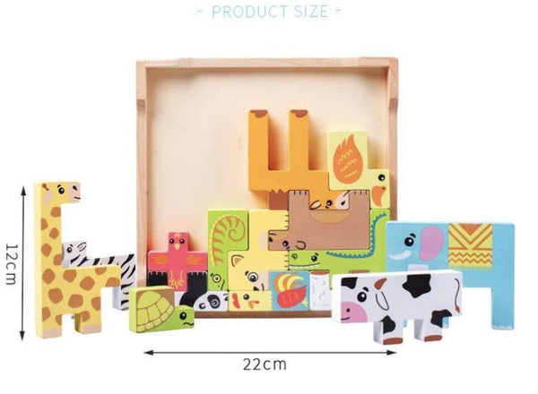 تحميل الصورة في عارض الصور ، Building Blocks Animal Three-Dimensional CNF1 - HN Bazar 
