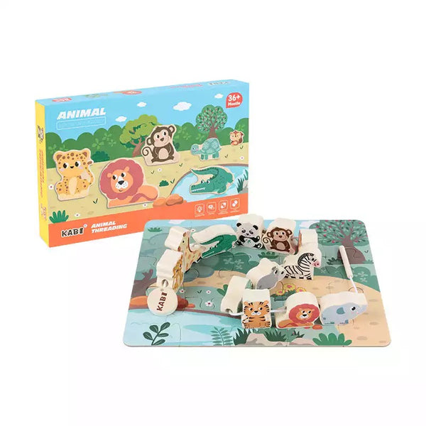 Load image into Gallery viewer, Large Blocks Cartoon Wooden Beads CNF5
