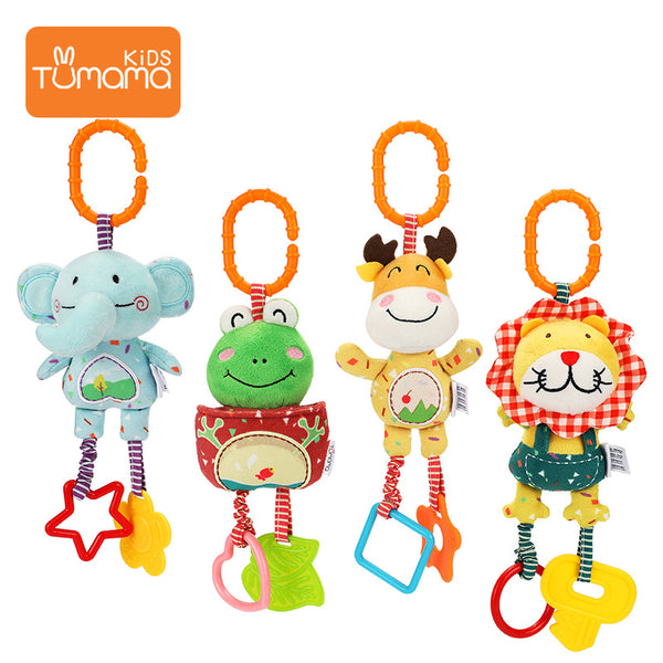 Load image into Gallery viewer, Handbells Rattles Plush Infant Baby Development Handle Toys
