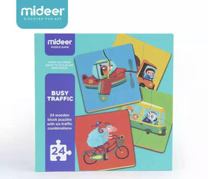 Mideer Four-piece Wooden Puzzle - HN Bazar 
