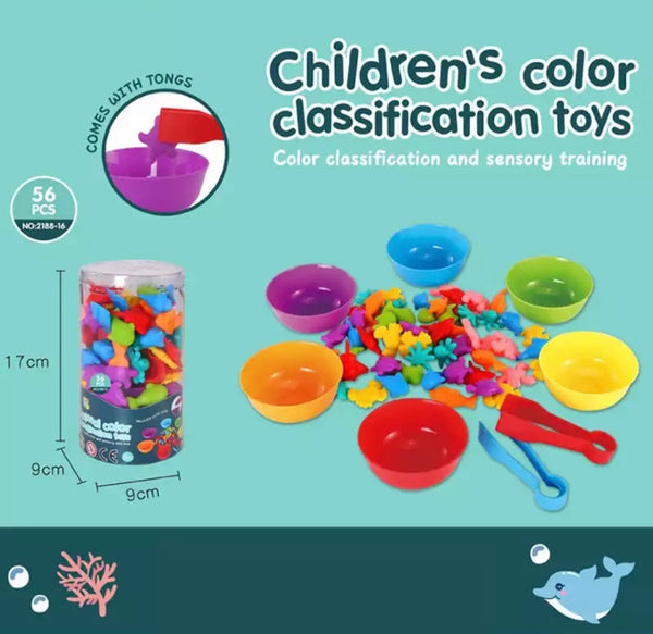 Load image into Gallery viewer, 36-56 Pcs Montessori Sorting and Counting Set -AE
