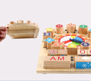 Montessori Digital Clock Building Blocks CNF1 - HN Bazar 