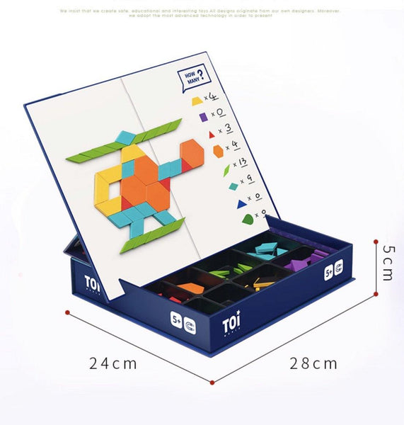 تحميل الصورة في عارض الصور ، TOI Tangram Advanced Jigsaw Magmatic Wood Toys - HN Bazar 

