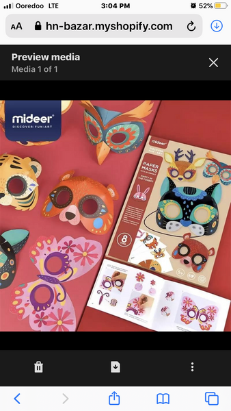 Load image into Gallery viewer, Mideer Animal Three Dimensional Paper Mask - HN Bazar 

